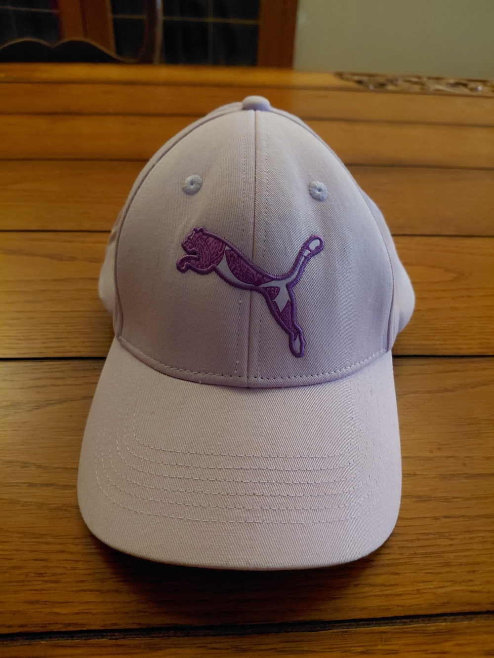 PUMA White/Purple Floral Baseball Cap, One Size Adjustable Unisex Adults